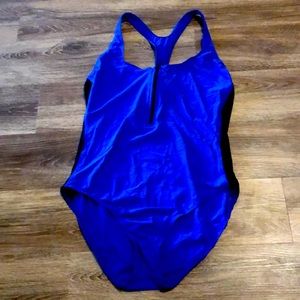Fashion Nova one-piece swimsuit blue